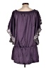 Marineblu Purple Short Sleeve Blouse Size L - photo 2
