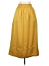 H&M 100% Polyester Solid Yellow Casual Skirt Size 2 - photo 1