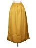 H&M 100% Polyester Solid Yellow Casual Skirt Size 2 - photo 2