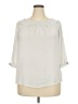 iris 100% Polyester Ivory 3/4 Sleeve T-Shirt Size 2X - photo 1