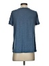 Shein Stripes Blue Short Sleeve T-Shirt Size 4 - photo 2
