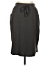 AZY Solid Gray Casual Skirt Size L - photo 1