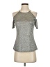 JLo by Jennifer Lopez Gray Short Sleeve Top Size XS - photo 1