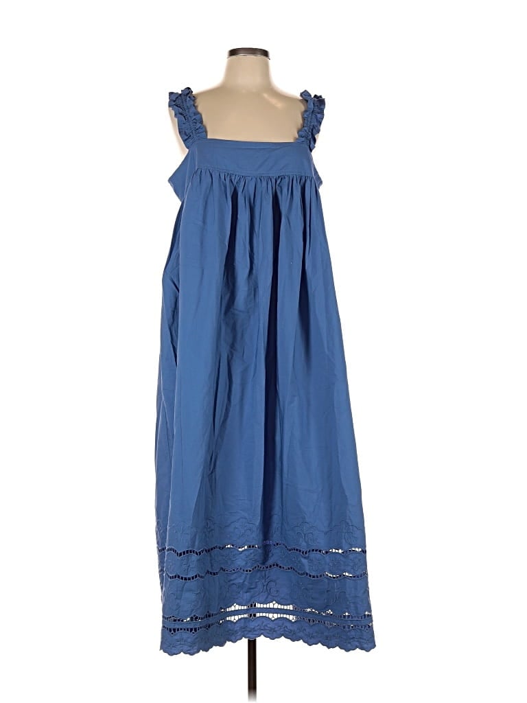 Pre-owned Free Assembly Casual Dress In Blue
