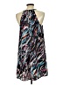 JACK 100% Polyester Graphic Gray Blue Casual Dress Size L - photo 2
