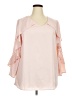 Roaman's 100% Polyester Pink 3/4 Sleeve Blouse Size 18W - photo 1