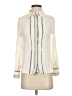 MNG 100% Viscose Ivory Long Sleeve Blouse Size 2 - photo 1