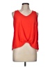 Lush 100% Polyester Orange Sleeveless Blouse Size M - photo 1
