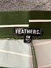 Feathers Stripes Green Leggings Size 1X - photo 7