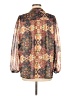 My Danelle 100% Polyester Floral Brown 3/4 Sleeve Blouse Size M - photo 2