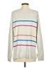 Candace Cameron Bure Stripes Gray Pullover Sweater Size S - photo 2