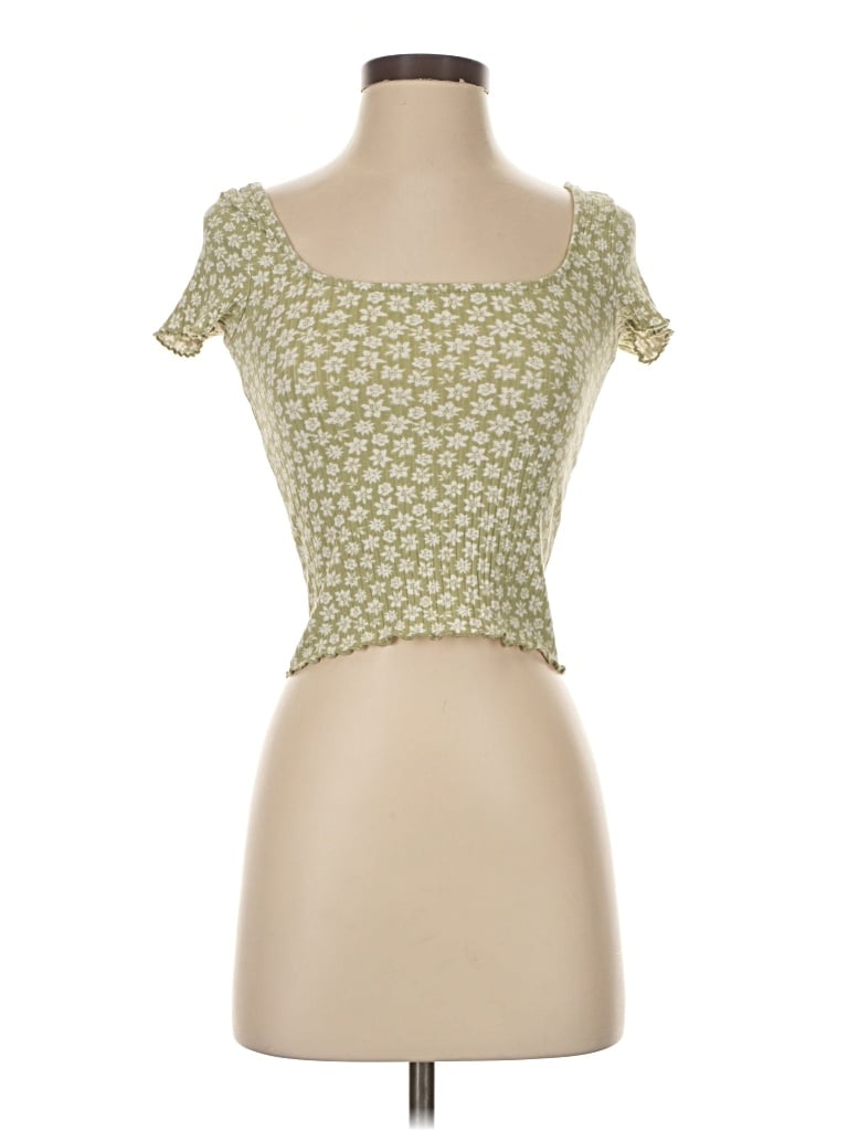 Pre-owned Billabong Tube Top Green Sweetheart Neckline Tops