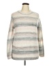Gap Stripes Silver Pullover Sweater Size XXL - photo 1