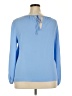 J. by J.Crew 100% Polyester Blue 3/4 Sleeve Blouse Size 18 - photo 2