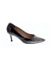 Unbranded 100% Leather Black Gray Heels Size 4 - photo 1