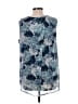 New Directions Blue Sleeveless Blouse Size L - photo 2