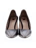 Unbranded 100% Leather Black Gray Heels Size 4 - photo 2