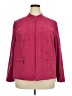 JM Collection Solid Pink Jacket Size 18W - photo 1
