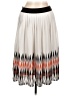 Assorted Brands 100% Polyester Chevron-herringbone Ivory Casual Skirt Size L - photo 1