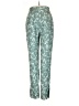 Keepsake 100% Polyester Floral Green Casual Pants Size S - photo 2