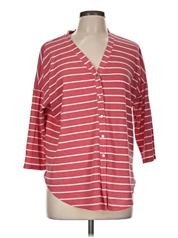 Bobeau 3/4 Sleeve Blouse (view 1)