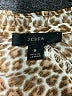 J.Crew Animal Print Brown Long Sleeve Blouse Size S - photo 7