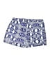 Aqua 100% Rayon Paisley Blue Shorts Size M - photo 2