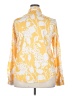 Unbranded 100% Polyester Print Yellow Long Sleeve Blouse Size XXL - photo 2