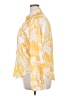 Unbranded 100% Polyester Print Yellow Long Sleeve Blouse Size XXL - photo 5