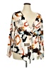 Shein Curve 100% Polyester Orange 3/4 Sleeve Blouse Size 20 Plus (4) - photo 1