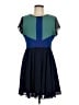 Fervour 100% Polyester Color Block Blue Cocktail Dress Size L - photo 1