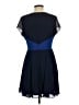 Fervour 100% Polyester Color Block Blue Cocktail Dress Size L - photo 2
