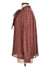 DR2 100% Polyester Burgundy Long Sleeve Blouse Size L - photo 5