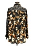 First Love 100% Polyester Animal Print Black Long Sleeve Blouse Size 2X (estimated) - photo 2