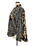 First Love 100% Polyester Animal Print Black Long Sleeve Blouse Size 2X (estimated) - photo 5