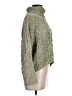Moon & Madison Tweed Green Turtleneck Sweater Size M - photo 4