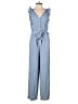 Hayden 100% Tencel Solid Blue Jumpsuit Size S - photo 1