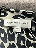 Gemma + Jane 100% Polyester Animal Print Black Long Sleeve Blouse Size L - photo 7