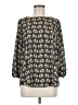 Pixley 100% Polyester Black 3/4 Sleeve Blouse Size M - photo 1