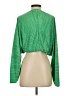 Good American 100% Polyester Green Long Sleeve Blouse Size XS (0) - photo 2