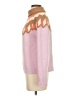 J.Crew Chevron-herringbone Pink Turtleneck Sweater Size S - photo 5