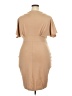 Unbranded Solid Tan Cocktail Dress Size 2X - photo 2