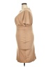 Unbranded Solid Tan Cocktail Dress Size 2X - photo 5