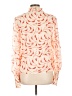 Self-Portrait 100% Polyester Orange Long Sleeve Blouse Size 6 - photo 2