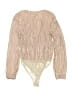 ASTR The Label 100% Polyester Tan Long Sleeve Blouse Size XS - photo 2