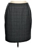 Alia Plaid Gray Formal Skirt Size 16 - photo 1
