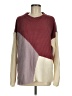 Kye Mi Color Block Burgundy Pullover Sweater Size M - photo 1