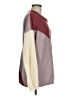 Kye Mi Color Block Burgundy Pullover Sweater Size M - photo 4