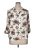 Unbranded Floral Ivory 3/4 Sleeve Blouse Size XL (estimated) - photo 1