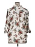 Unbranded Floral Ivory 3/4 Sleeve Blouse Size XL (estimated) - photo 2
